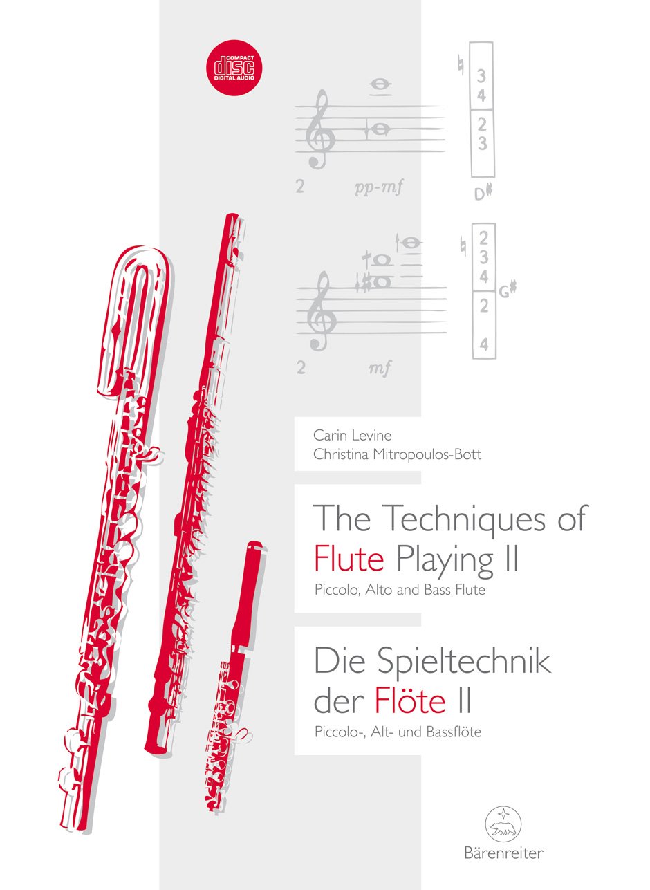 The Techniques of Flute Playing II Piccolo, Alto and Bass Flute / Die Spieltechnik der Flöte II Piccolo, Alt- und Bassflöte - Volume 2 + CD book