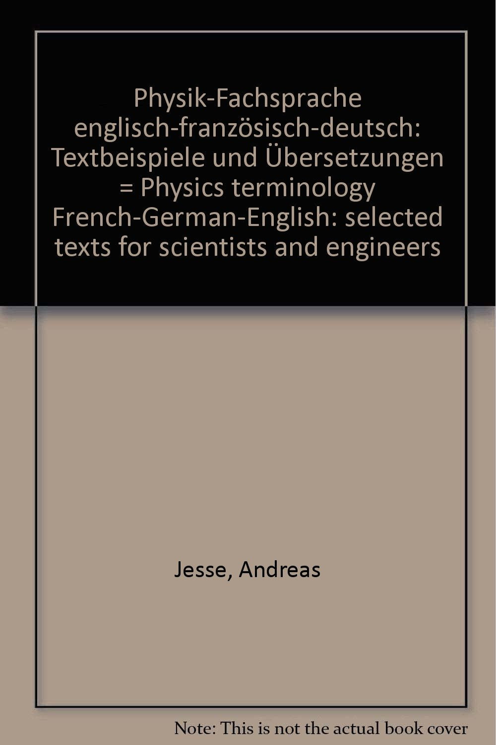 Terminologie de la physique : Recueil d'articles et aide à la traduction Foreign Languages ​​& Dictionaries