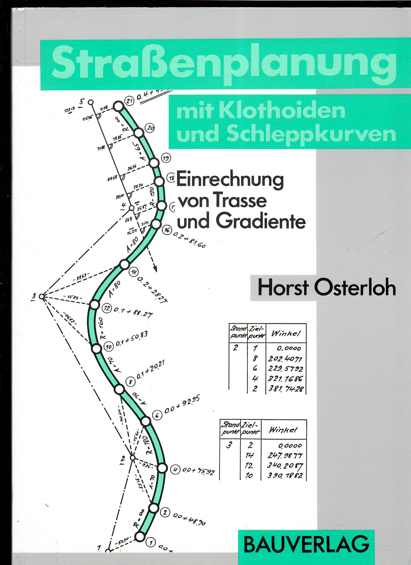 Strassenplanung mit Klothoiden und Schleppkurven: Einreichung von Trasse und Gradiente Architecture