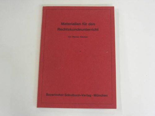 Materialien für den Rechtskundeunterricht. Books