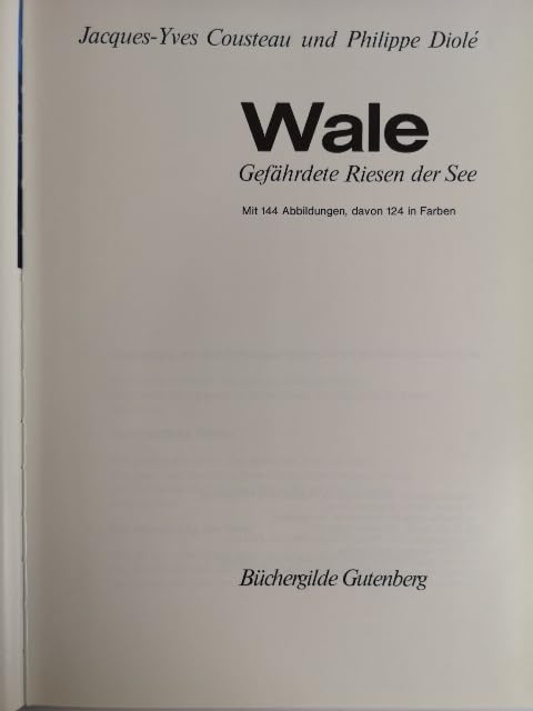 Wale. Gefährdete Riesen der See. Books