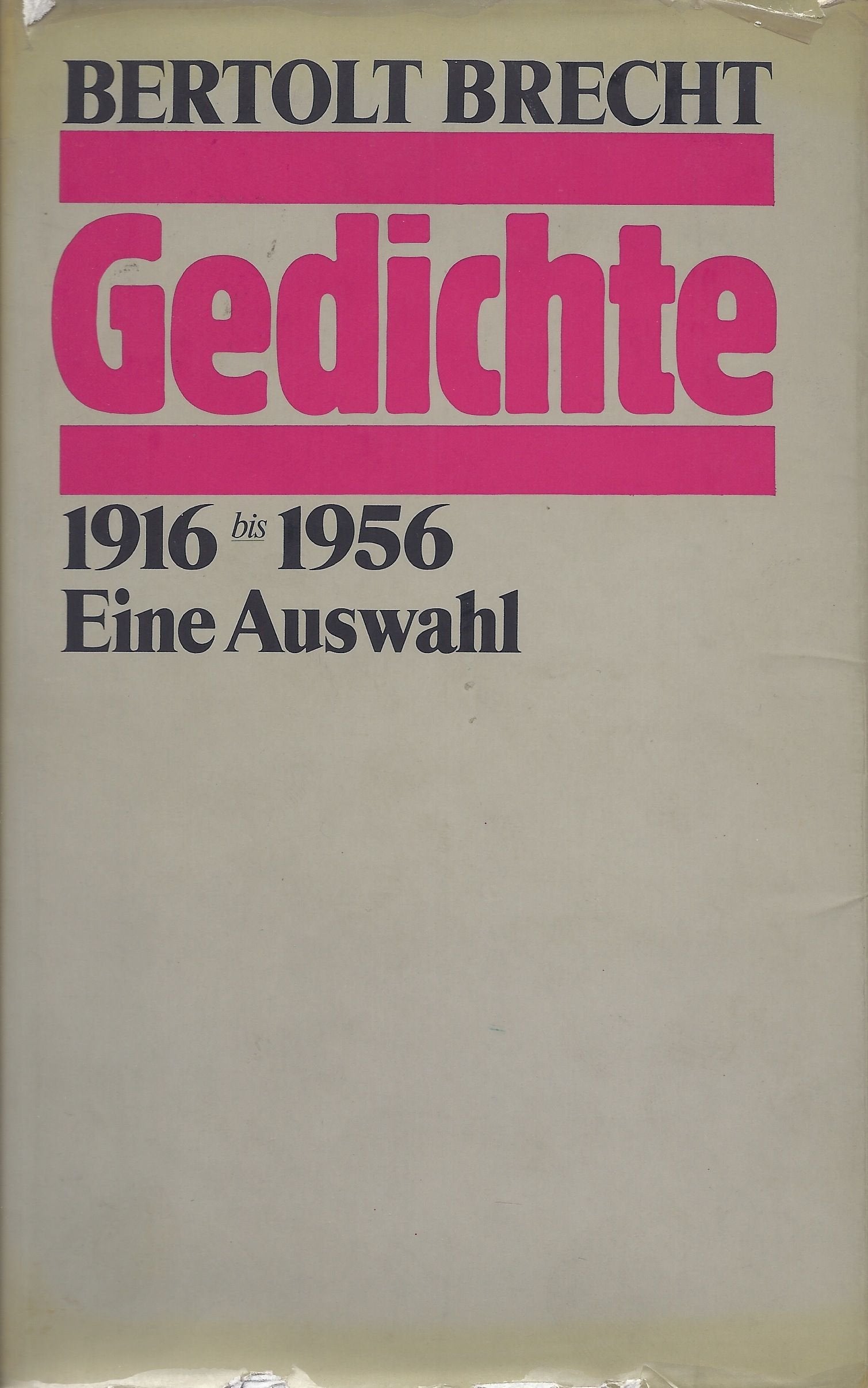 Gedichte 1916 bis 1956: Eine Auswahl. Books