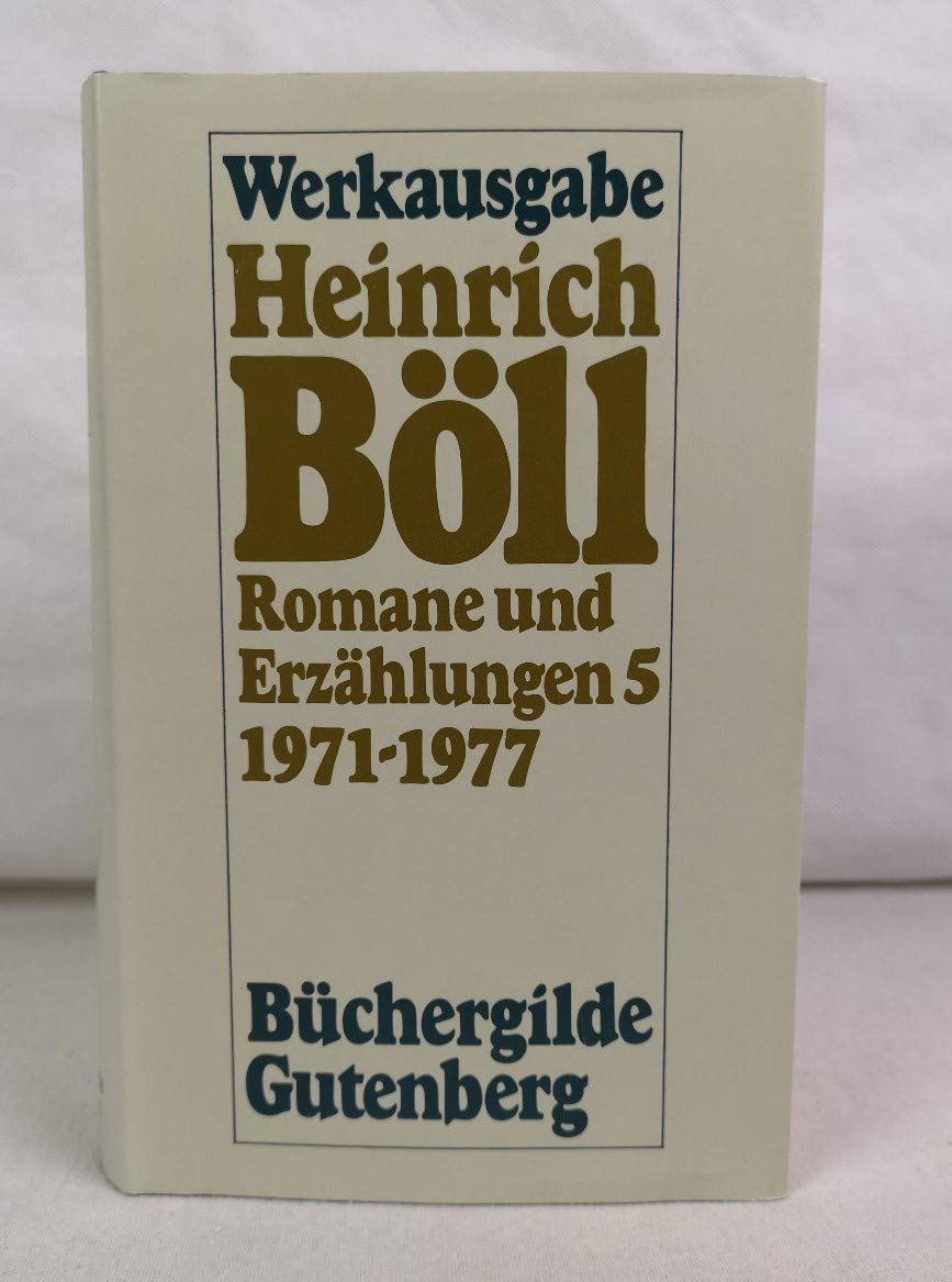 Romane und Erzählungen 5, 1971-1977 (Werkausgabe) Books