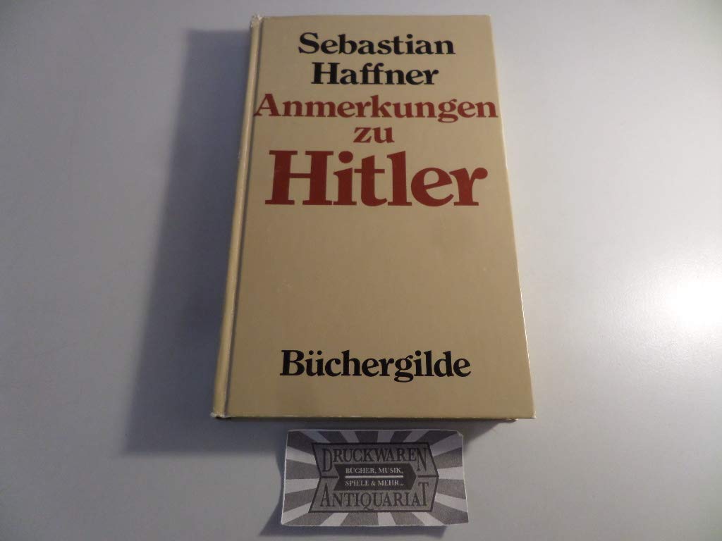 Anmerkungen zu Hitler. German history