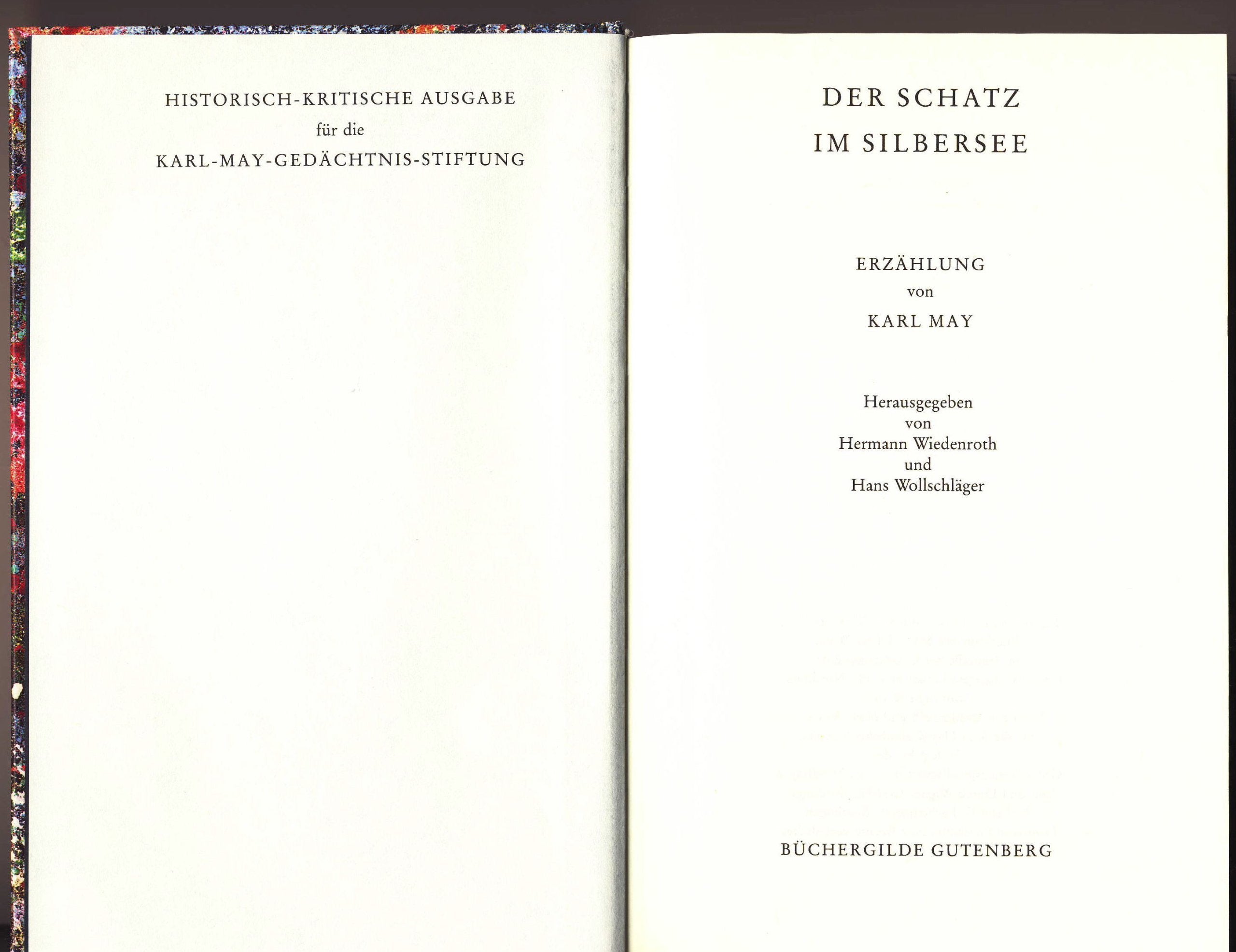 Der Schatz im Silbersee erzählung von Karl May Books