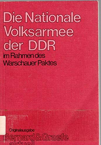 Die Nationale Volksarmee der DDR im Rahmen des Warschauer Paktes German history