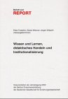 Wissen und Lernen, didaktisches Handeln und Institutionalisierung. Befunde und Perspektiven der Erwachsenenbildungsforschung. Dokumentation der ... Gesellschaft für Erziehungswissenschaft Books