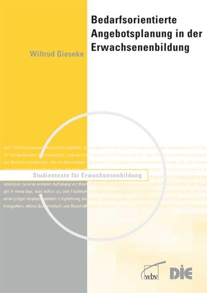 Bedarfsorientierte Angebotsplanung in der Erwachsenenbildung Books