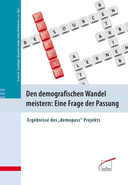 Den demografischen Wandel meistern: Eine Frage der Passung: Ergebnisse des "demopass" Projekts Law
