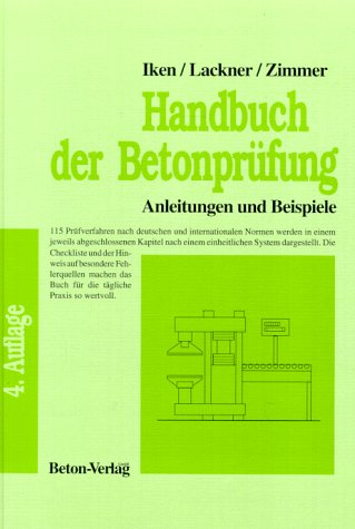 Handbuch der Betonprüfung. Anleitungen und Beispiele. book
