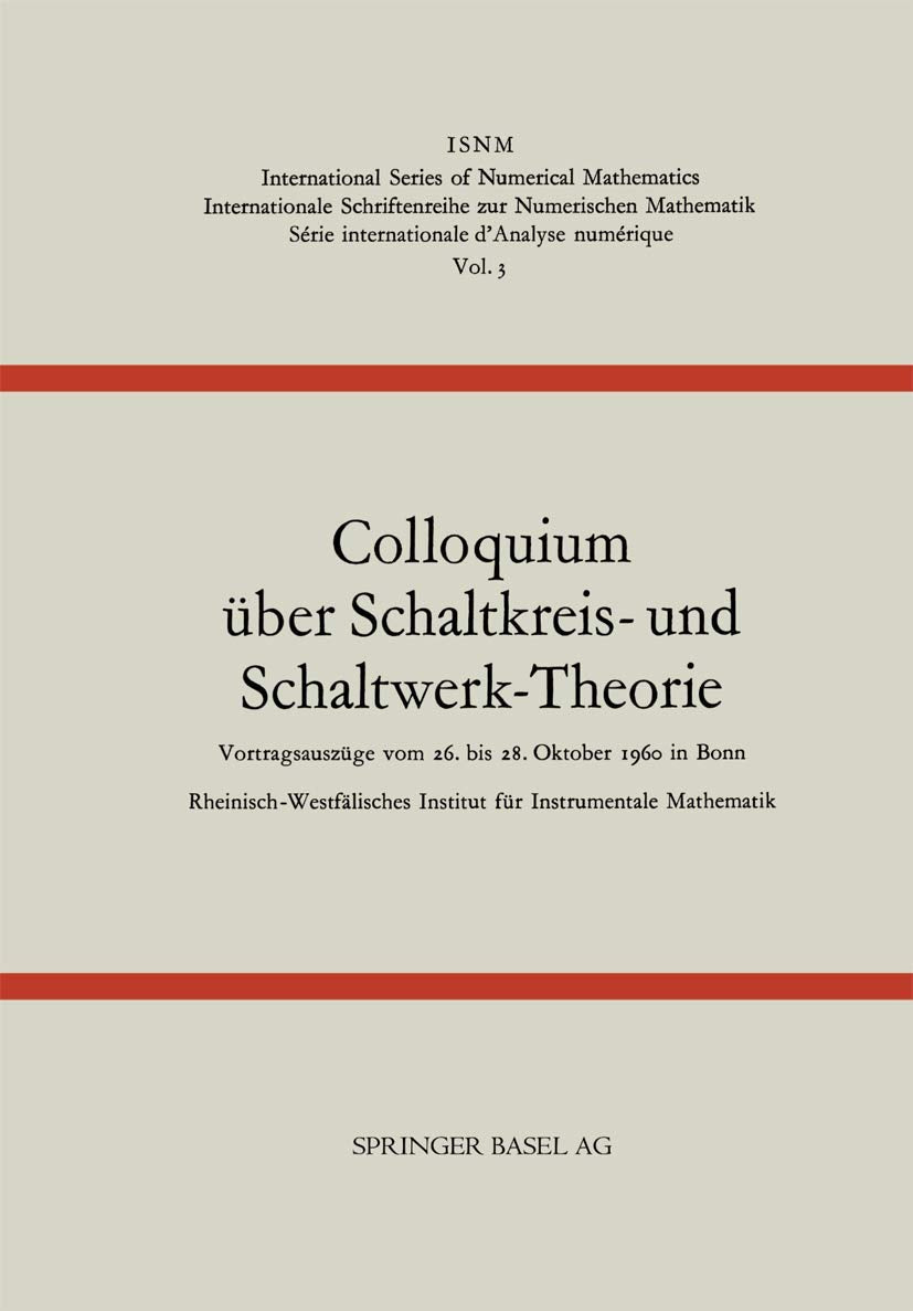 Colloquium über Schaltkreis- und Schaltwerk-Theorie Business & Technology
