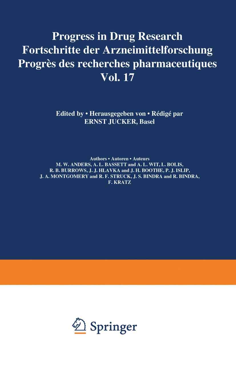 Progress in Drug Research / Fortschritte der Arzneimittelforschung / Progres des Recherches Pharmaceutiques book