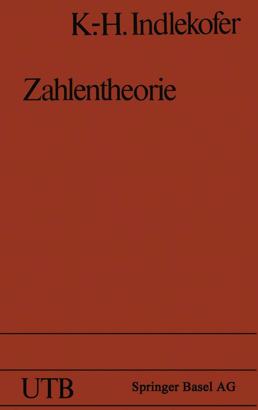 Zahlentheorie: Eine Einführung (Uni-Taschenbücher) Law