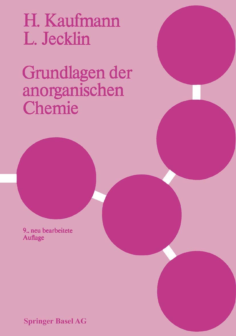 Grundlagen der anorganischen Chemie Natural Sciences
