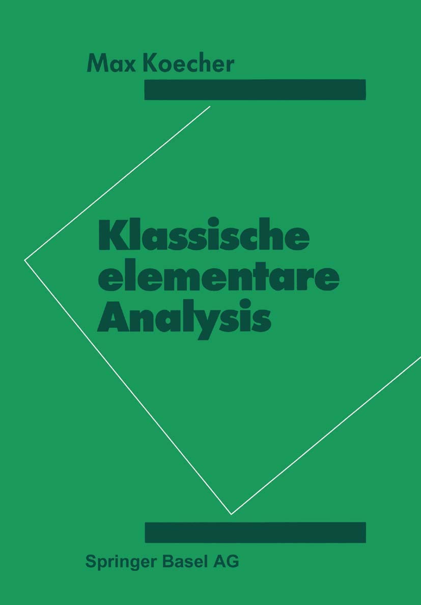 Klassische elementare Analysis Mathematics