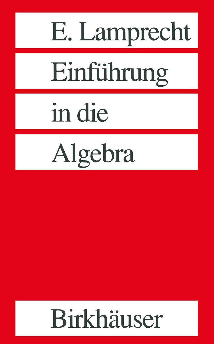 Einführung in die Algebra (German Edition) Law