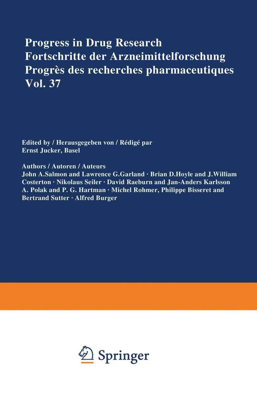 Progress in Drug Research / Fortschritte der Arzneimittelforschung / Progrès des Recherches Pharmaceutiques (Progress in Drug Research, 37, Band 37) Medicine