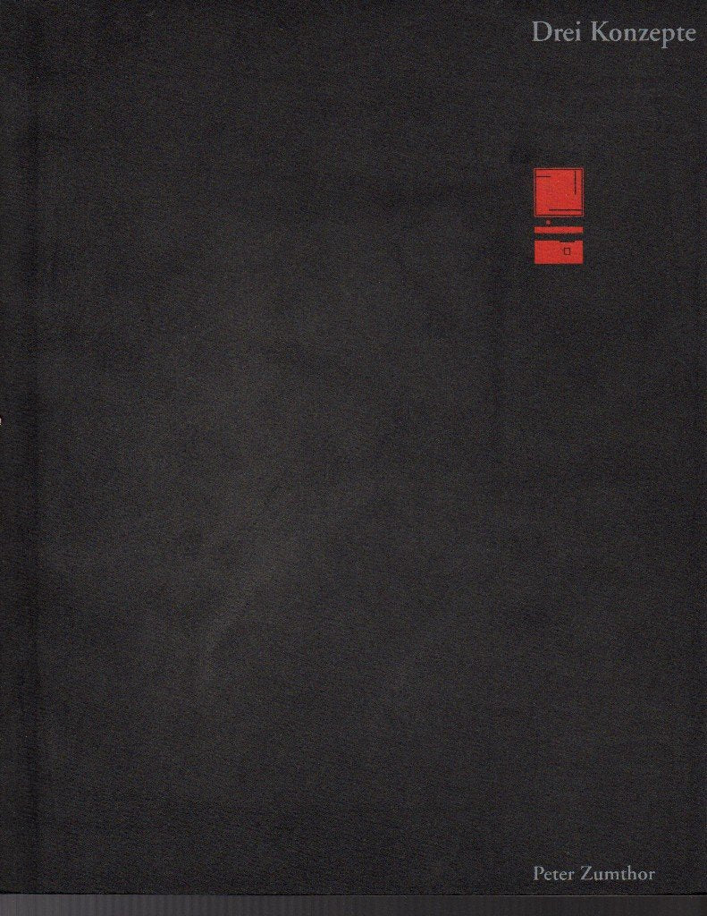 Product Image: Peter Zumthor. Drei Konzepte