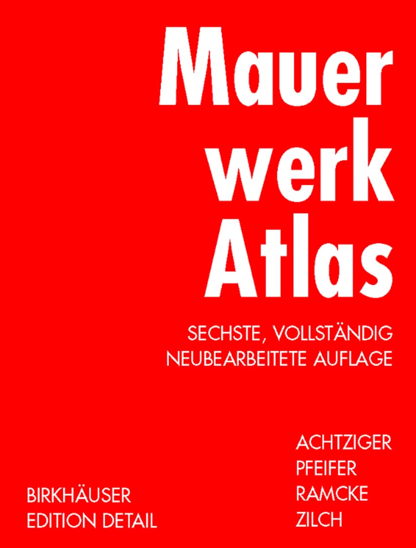Mauerwerk Atlas (Konstruktionsatlanten) Architecture
