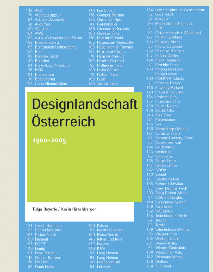 Designlandschaft Österreich: 1900-2005 book