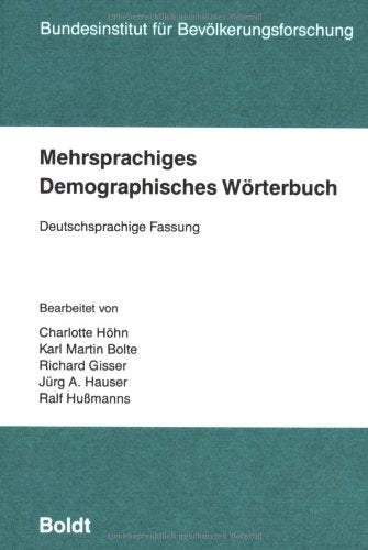 Mehrsprachiges demographisches Wörterbuch. Deutschsprachige Fassung Learning & Reference