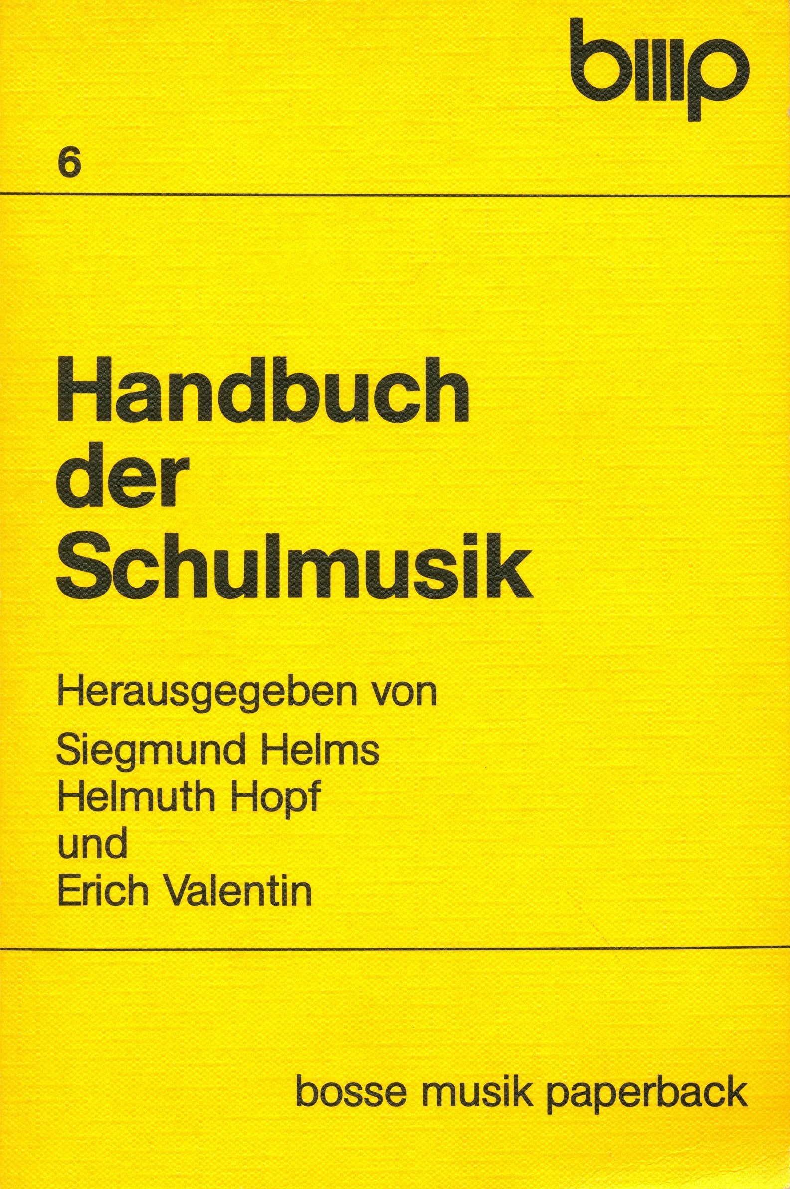 Neues Handbuch der Schulmusik (Bosse Musikpaperback) Education & Training