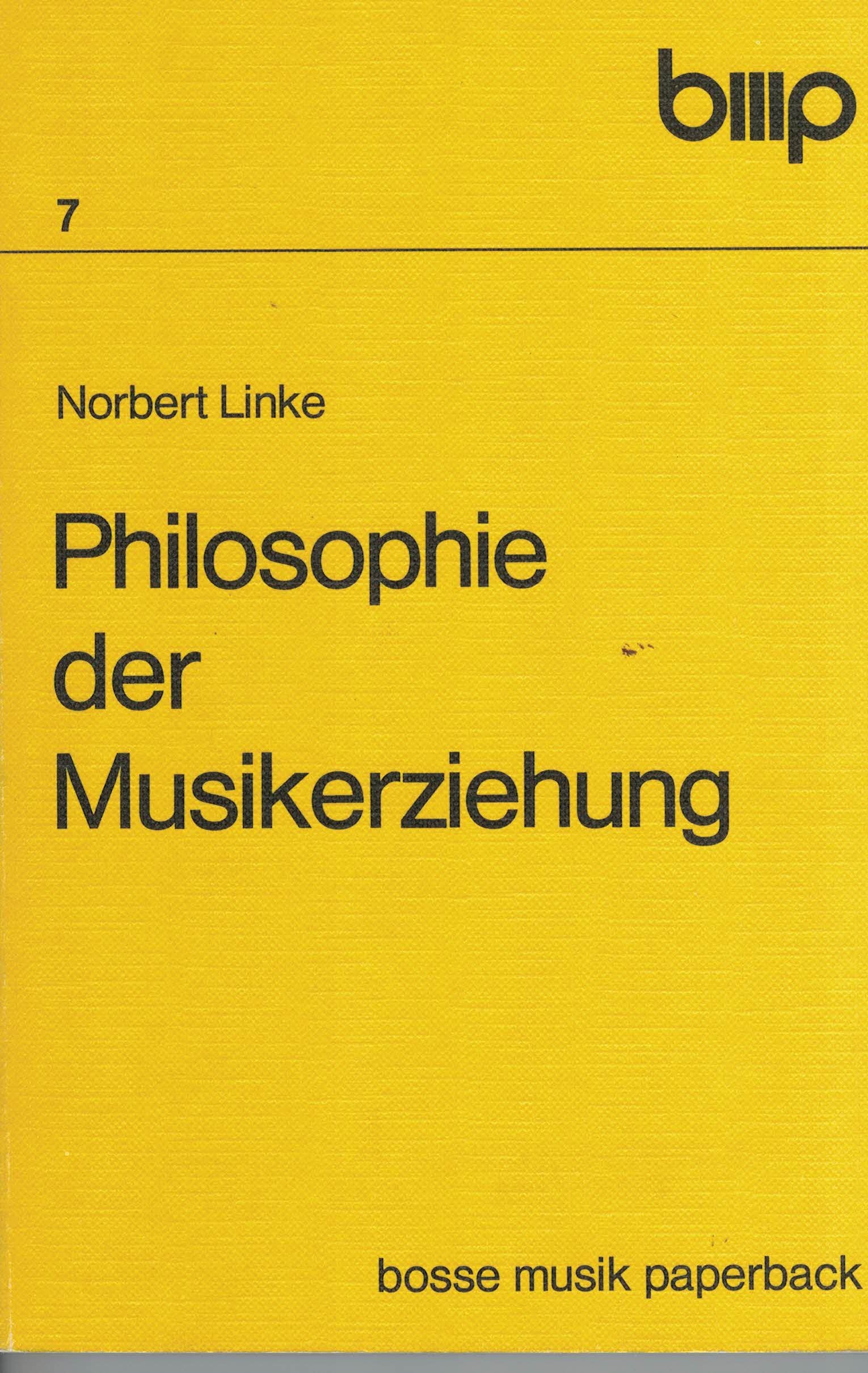 Philosophie der Musikerziehung (Bosse Musikpaperback) Arts & Music
