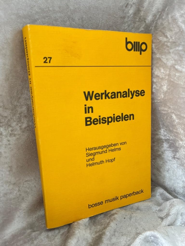 Werkanalyse in Beispielen (Bosse Musikpaperback) Sheet Music