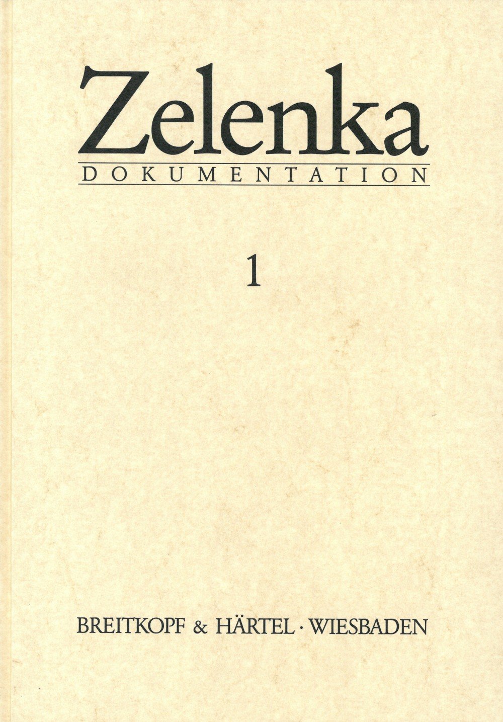 Zelenka-Dokumentation - Quellen und Materialien in zwei Bänden (BV 242 ) Sheet Music