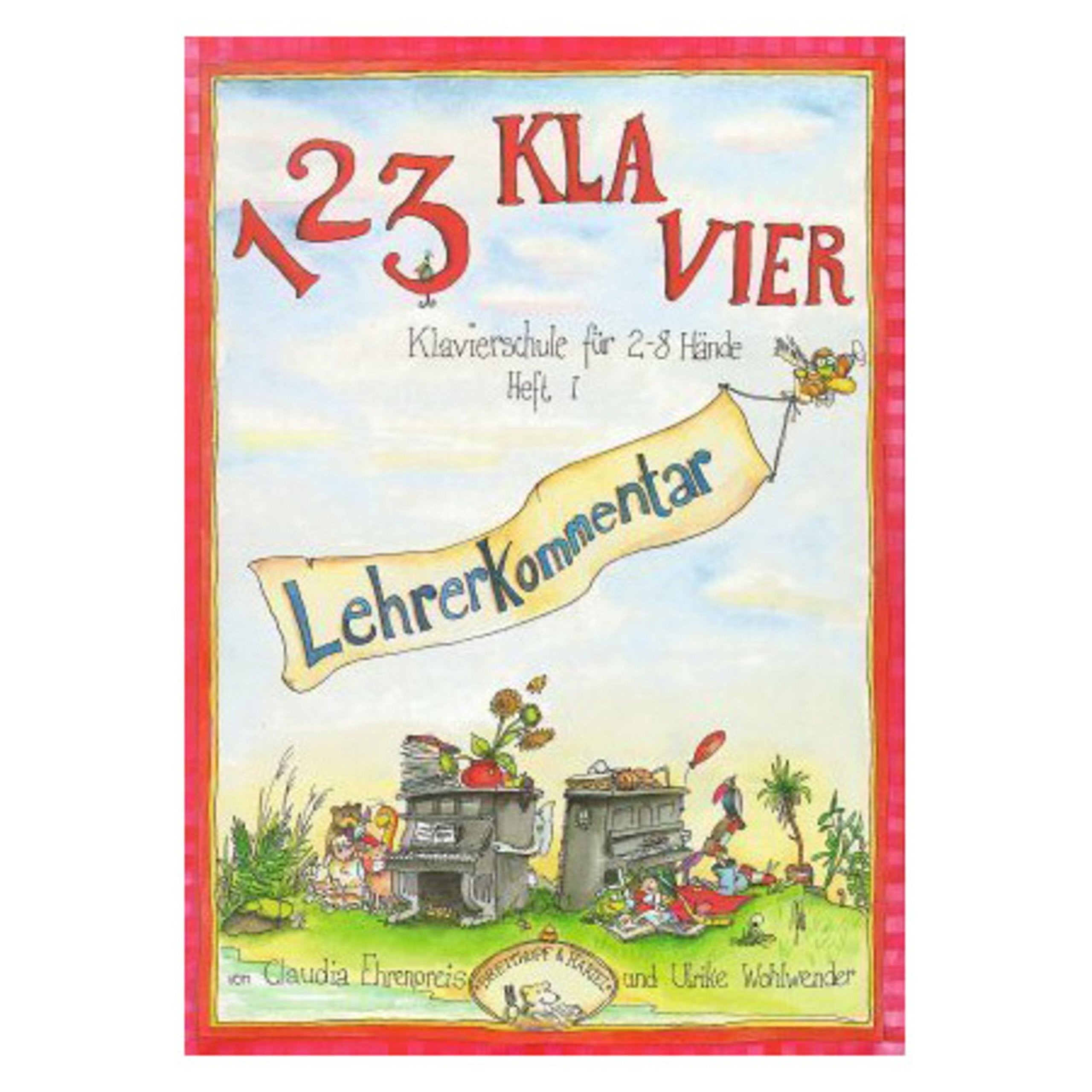 Eins zwei drei Klavier, Lehrerkommentar, H.1: Klavierschule für 2-8 Hände Sheet Music