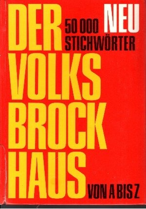 Brockhaus. Volksbrockhaus. A- Z Reference Books