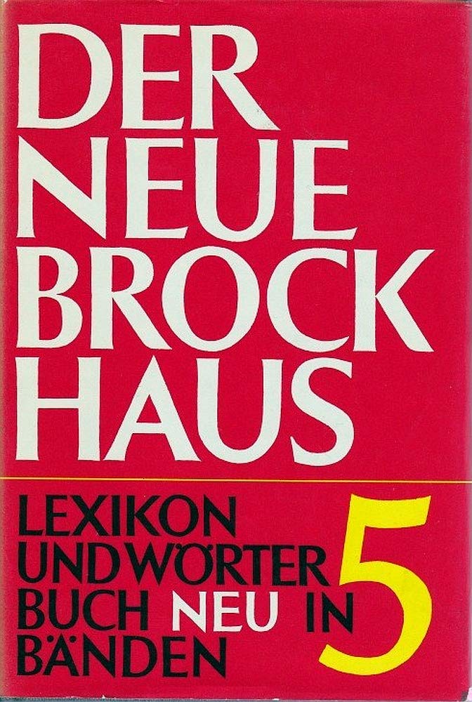 Der neue Brockhaus. Lexikon und Wörterbuch in fünf Bänden + Atlas. Books