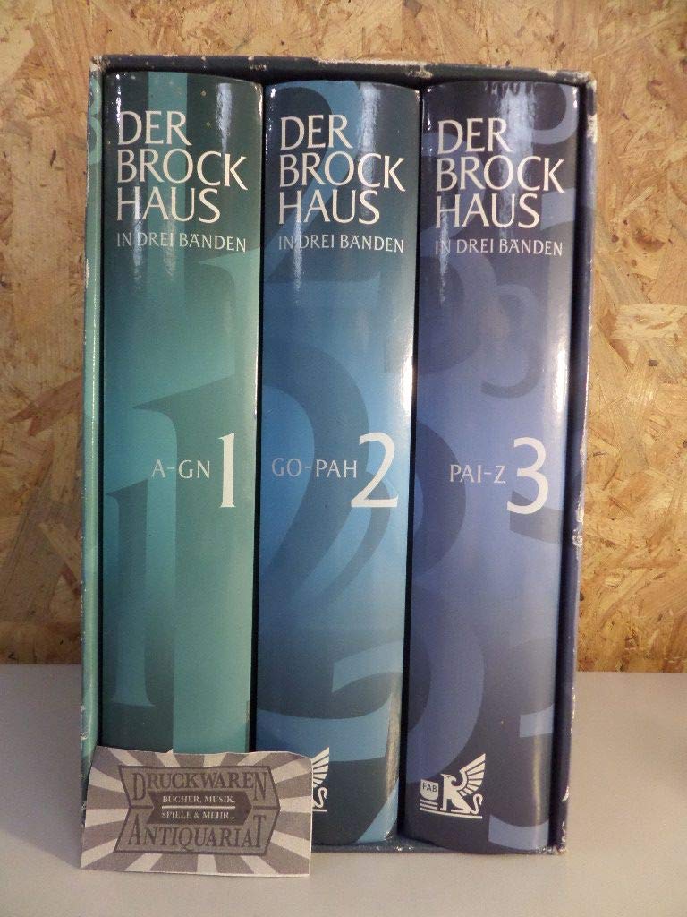 Der Brockhaus in drei Bänden. Mit insgesamt rund 80 000 Stichwörtern Reference Books