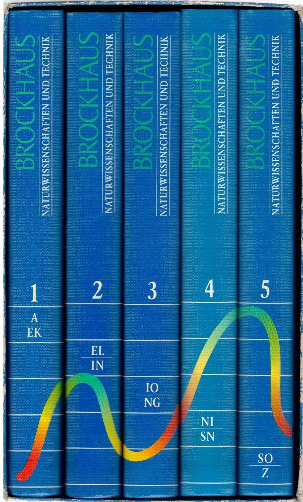 Brockhaus Naturwissenschaften und Technik. 5 Bände, A-Z. Sonderausgabe Reference Books