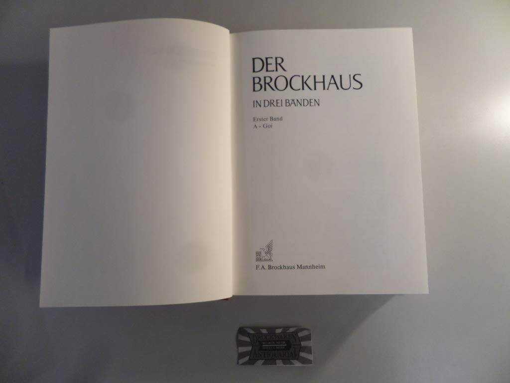 Product Image: Der Brockhaus; Band 1: A - Goi.