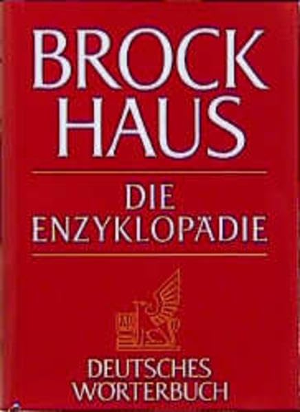 Brockhaus. Die Enzyklopädie. Ergänzungsbände: Brockhaus Enzyklopädie, 20., neubearb. Aufl., 24 Bde. m. Erg.-Bdn., Bd.30, Deutsches Wörterbuch General education