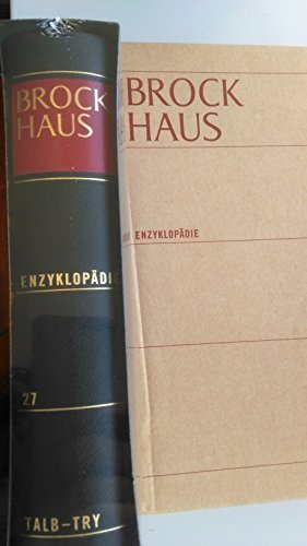 Brockhaus. Enzyklopädie. 30 Bände. (21. A.). TALB - TRY: 27 General education