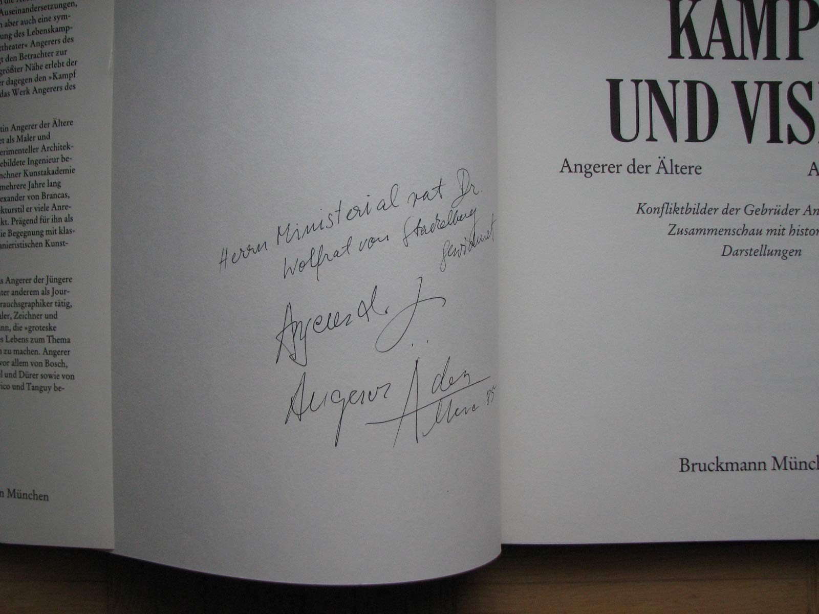 Kampf und Vision: Konfliktbilder der Gebrüder Angerer in der Zusammenschau mit historischen Darstellungen Historical Fiction