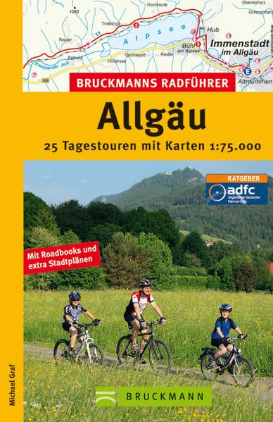 Bruckmanns Radführer Allgäu: 25 Tagesetouren mit Karten 1:75.000: 28 Tagesetouren mit Karten 1:75.000 Leisure, Home & Garden