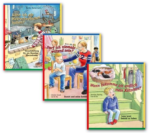 Buchpaket mit 3 Büchern: Darf ich niemals wütend sein? ISBN: 3765567280, Wann bekomme ich endlich mein Kätzchen? ISBN 3765567299, Kann ich ein Meerschweinchen haben? ISBN 3765567272 Books