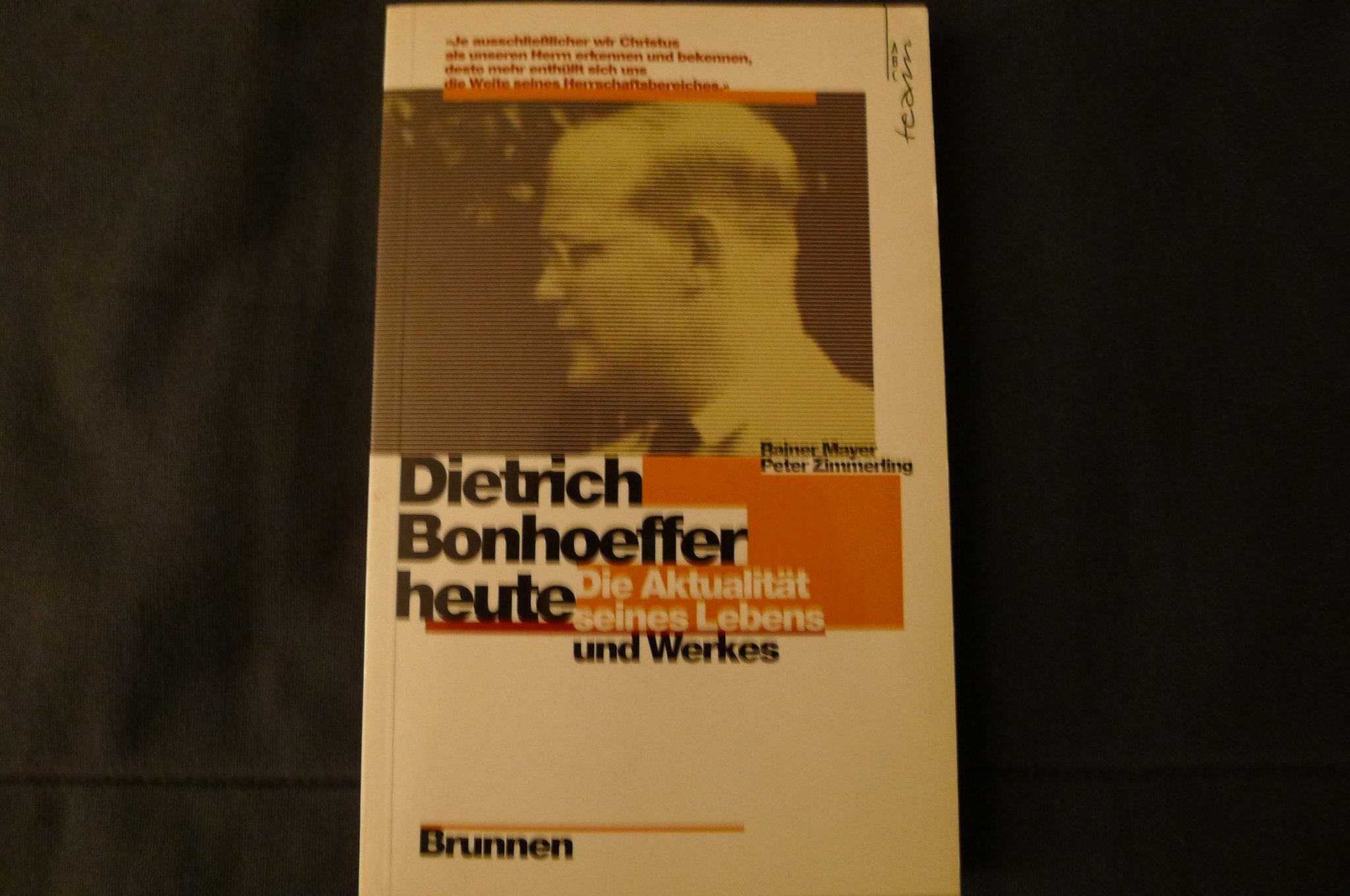 Dietrich Bonhoeffer heute: Die Aktualität seines Lebens und Werkes (ABCteam-Paperback - Brunnen) Politics & Society