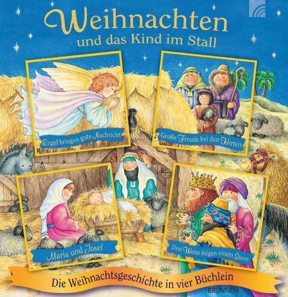 Weihnachten und das Kind im Stall: Die Weihnachtsgeschichte in vier Büchlein Children's books