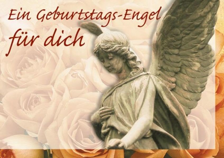 Ein Geburtstags-Engel für dich: Faltkarte mit Engel-Anhänger Religion & Esotericism