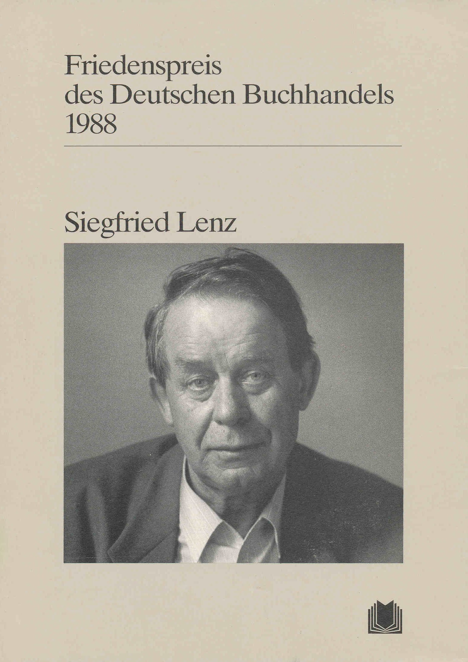 Siegfried Lenz: Friedenspreis des deutschen Buchhandels 1988. Ansprachen aus Anlass der Verleihung (Friedenspreis des Deutschen Buchhandels - Ansprachen aus Anlass der Verleihung) Law