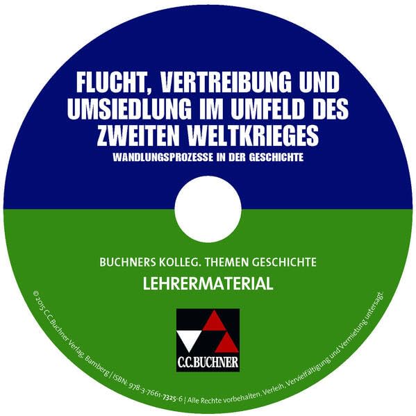 Buchners Kolleg. Themen Geschichte. CD-ROM zu Flucht, Vertreibung und Umsiedlung. Lehrermaterial software