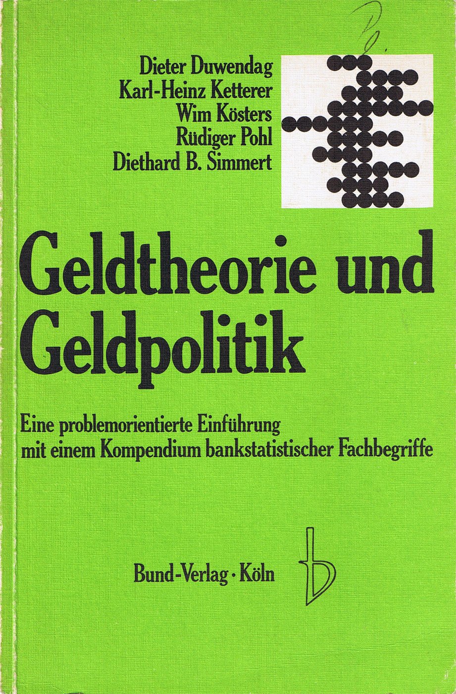 Geldtheorie und Geldpolitik Books