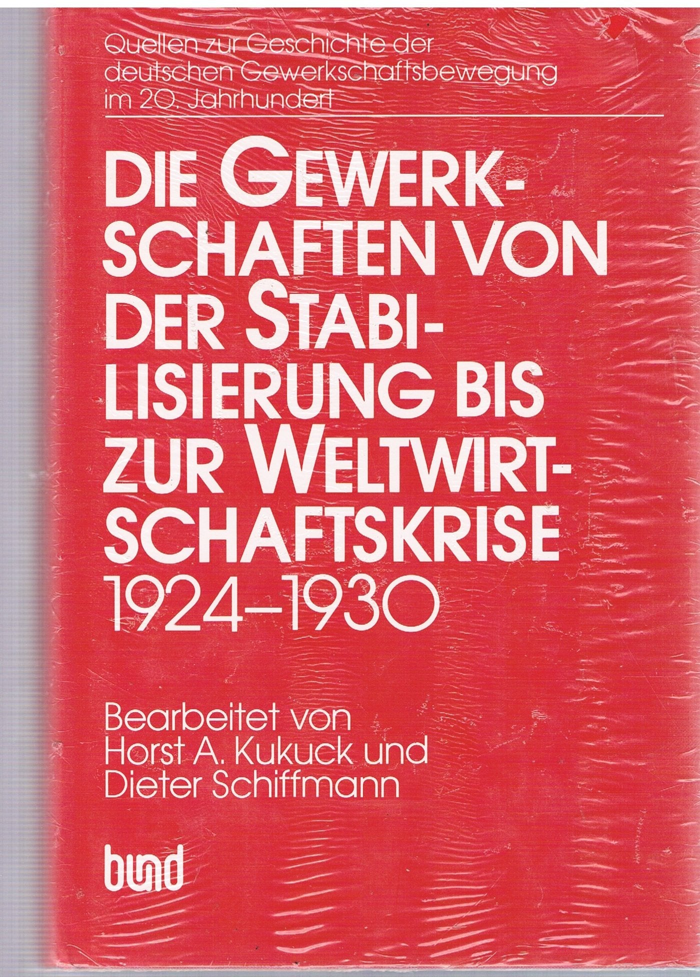 Die Gewerkschaften von der Stabilisierung bis zur Weltwirtschaftskrise. 1924 - 1930. (Bd. 3/2) Business & Technology