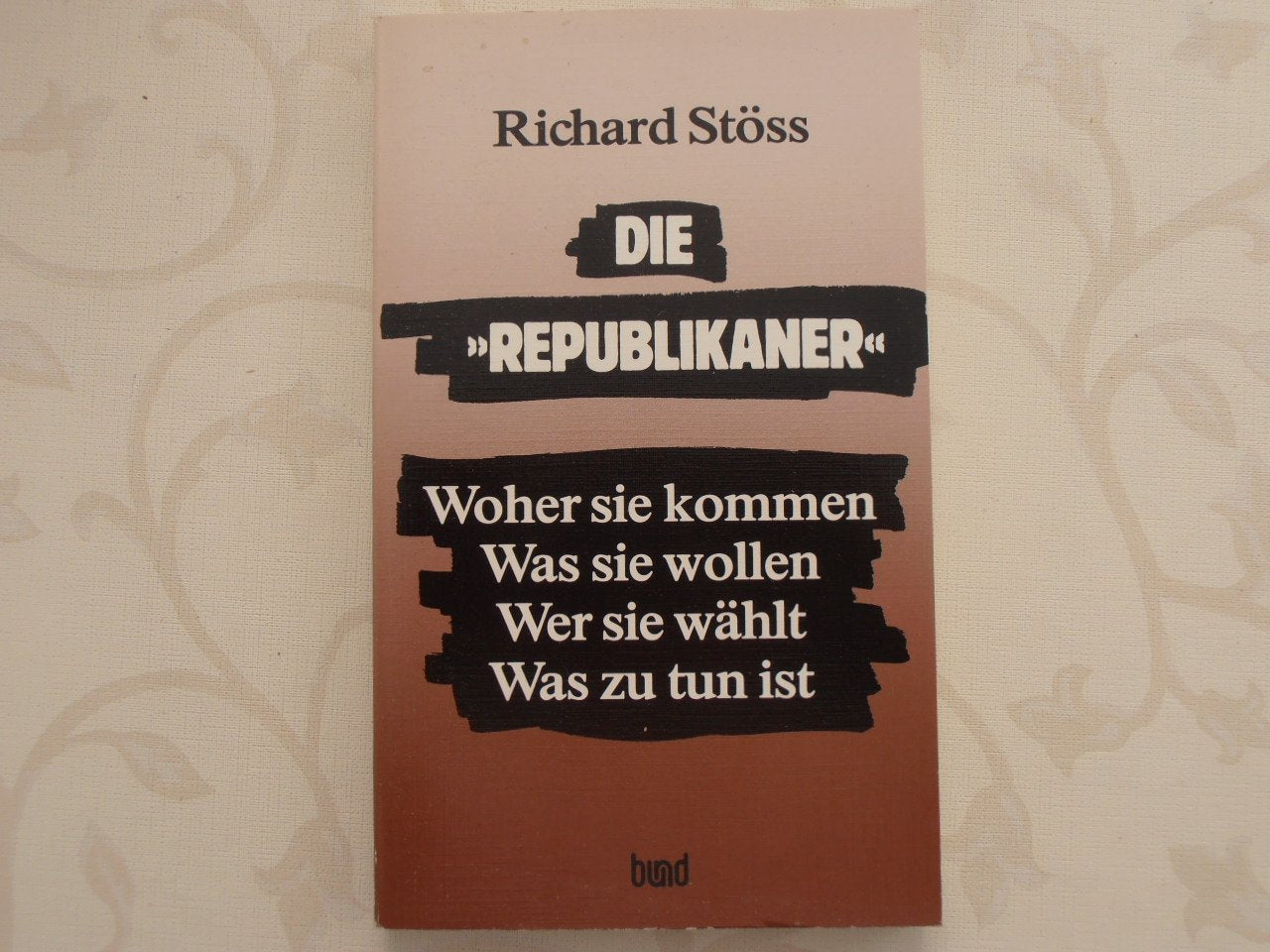 Die "Republikaner". Woher sie kommen - Was sie wollen - Wer sie wählt - Was zu tun ist Politics & History