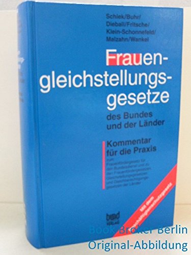 Frauengleichstellungsgesetze des Bundes und der Länder Law