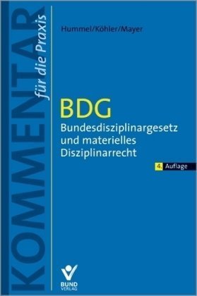 BDG - Bundesdisziplinargesetz und materielles Disziplinarrecht Law